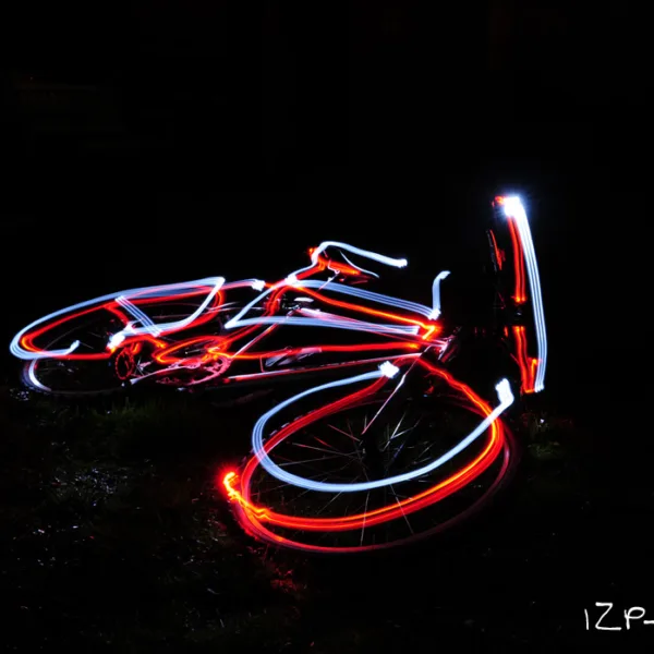 Lightpainting Bike
