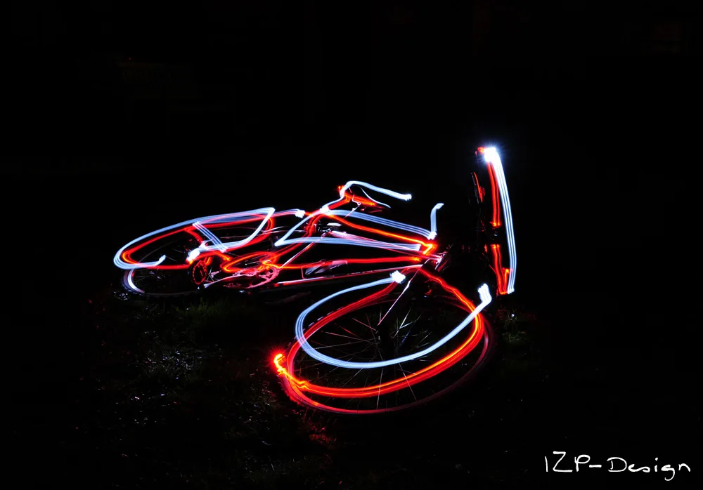 Lightpainting Bike